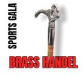 Brass Handle Walking Wood Sticks / Old Man Walking Support. 