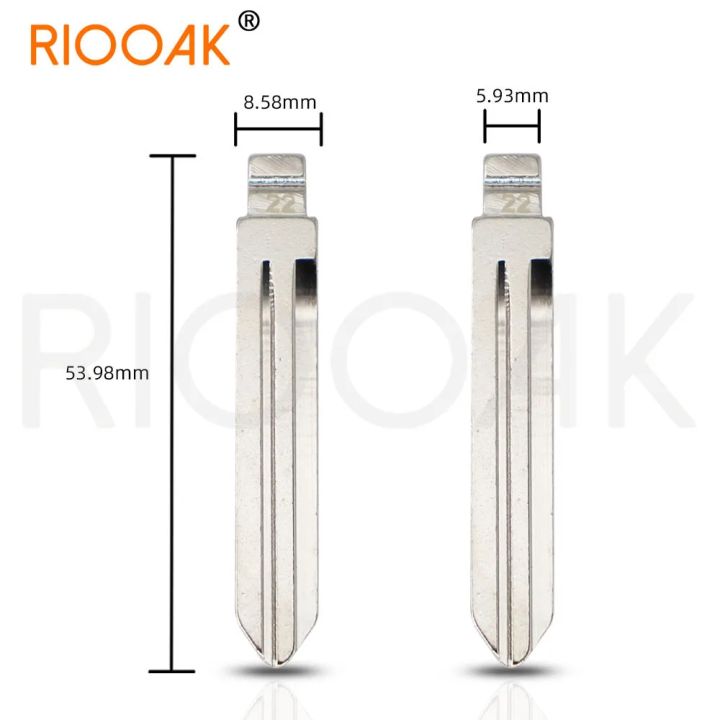 10pcs%20Replacement%20Metal%20Blank%20Uncut%20Flip%20#22%20NSN14%20KD%20Key%20Blade%20for%20Nissan%20TIIDA%20Renault%20Subaru%20Infiniti%20-%20Image%202