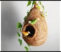 One Hanging Bird Nest with two birds & plant for home and garden decor. Babui Pakhir Bas....
