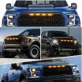 Universal Car Front LED Grille Light Smoked Amber White 4LED Grill Light Eagle Eye Lamp for Off Road Trunk SUV Ford Toyota Strip. 