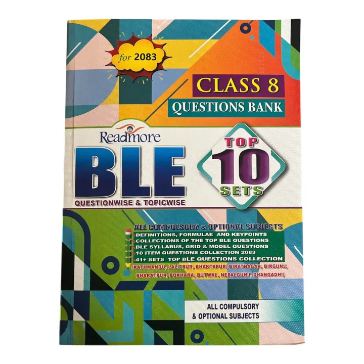 Readmore Bridge Course Book Readmore Set Book For Class 8, BLE 10 Sets, For 2083 | Daraz.com.np