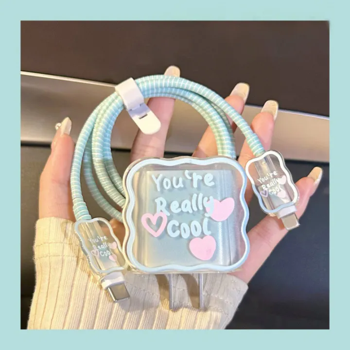 Cute%20Charging%20Protection%20Case%20Cover%20For%20iPhone%2015%2014%2013%2016%20Pro%20Max%2018w/20w%20Charger%20Protector%20Cable%20Organiser%20Data%20Winder%20Sleeve%20-%20Image%202