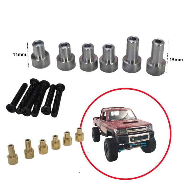 1 Set For 1/12 Modified Big Wheel Special Upgrade Parts MN82 MN82S Metal Car Shell Raise The Column Heighten Bracket