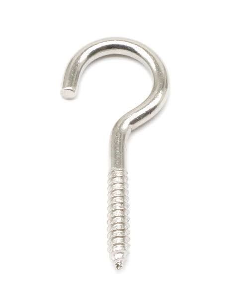 Open Eye Screws for Wood, 10 Pcs Screw Eye Hooks Eye Bolt Hooks, Eye Screw Hooks for Indoor Outdoor Use, 17 Lbs Capacity See less
