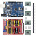 DIY KIT CNC Shield Expansion Board for 3D Printer + 4 x A4988 Stepper Motor Driver with Heat Sink + UNO R3 DIY. 