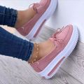 New Style Women Wedges Platform Sneakers Female Summer Lace-up Sport Shoes Ladies Comfort Casual Shoes Zapatillas Mujer 1712. 