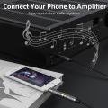 CABLETIME Audio Converter 3.5mm Male To 6.35mm Female Connectors for Amplifier Speaker AUX Cable Electric Guitar Adapter.