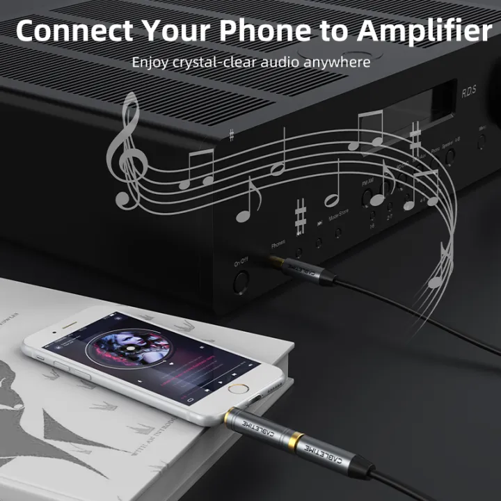 CABLETIME%20Audio%20Converter%203.5mm%20Male%20To%206.35mm%20Female%20Connectors%20for%20Amplifier%20Speaker%20AUX%20Cable%20Electric%20Guitar%20Adapter%20-%20Image%204