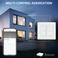 MOES Tuya WiFi Brazil Socket Outlet Independent Switch and Zigbee Light Switch 4/6 Gangs Alexa  Home Voice Control. 