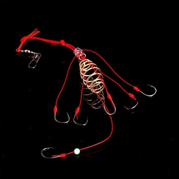 4pcs/box%20Explosive%20Fishing%20Hook%20Spring%20Feed%20Cage%20Lure%20Fishing%20Hook%20Carp%20Fishing%20Tackle%20Combinatfon%20Fishing%20Accessories%20-%20Image%205