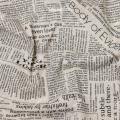 English newspaper design cotton mixed with linen, width 60 inches. 