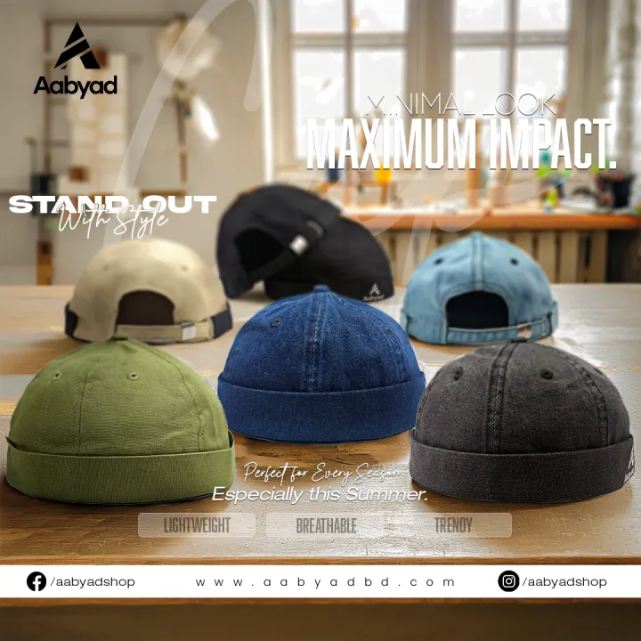 Beige%20White%20Twill%20Docker%20Cap%20%7C%20Brimless%20Beanie%20Cap%20for%20Men%20%7C%20Adjustable%20With%20Belt%20%E2%80%93%20Washable%20-%20Image%208