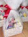Eid basket, Eidi basket, Gift for girls, Basket, Chocolate, Mehndi cone, Bangles, Earings, Eid card, Gajra. 