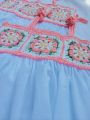 Crochet baby frock for Girls Jumping Meters 2-7 Years Summer Princess Baby Girls Dresses Party Birthday Kids Strawberry Cute Children's Frocks Costume. 