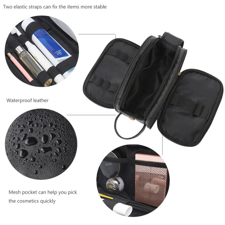 Toiletry%20Bag%20for%20Men,%20Large%20Travel%20Shaving%20Dopp%20Kit%20Water-resistant%20Bathroom%20Toiletries%20Organizer%20PU%20Leather%20Cosmetic%20Bags%20-%20Image%203