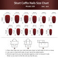 24 Pcs Glossy Short Ballerina Press On Nails Yellow Gradient Digital Pattern Fake Nails Artifical Reusable False Nails For Women. 