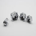 2 Pcs Wardrobe Bracket Heavy Duty Rod Socket Flange Rod Holder Closet Rod End Support U Shaped Rail Support Furniture Hardware. 