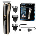 Kemei KM-418 Waterproof Hair Clipper Rechargeable Electric Barber Trimmer Professional Cordless Hair Cutting Machine For Men. 