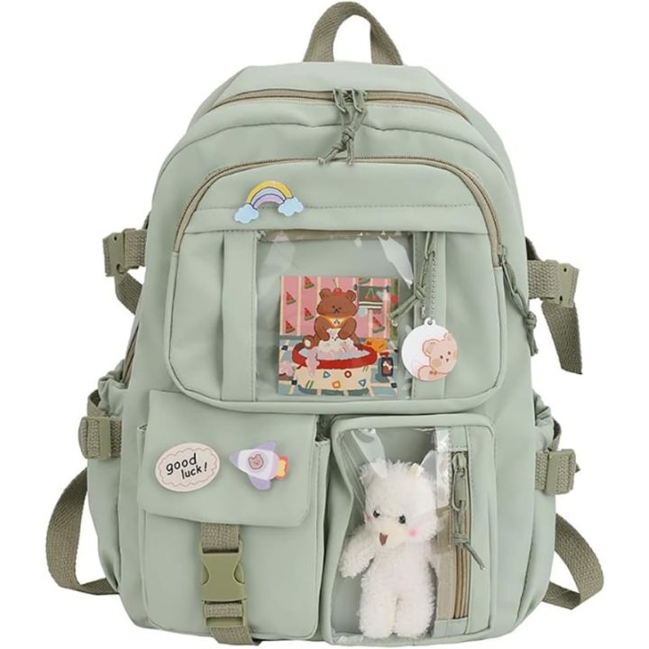 New! For Girls Backpack Cute School Bags For Student Teens Girls Pockets Women Laptop Backpack