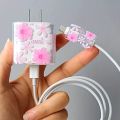 3-Piece set Charger Spider Case For Apple IPhone 18W 20W Transparent Data Wire Winder Cable Protectors Port Breakproof Protectio.