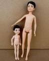 13cm Mini Kelly 5-inch Little Boys Girls Teenager Sisters Brothers Dark Ordinary Skin Naked Body Bjd 1/12 Toys For Kids. 