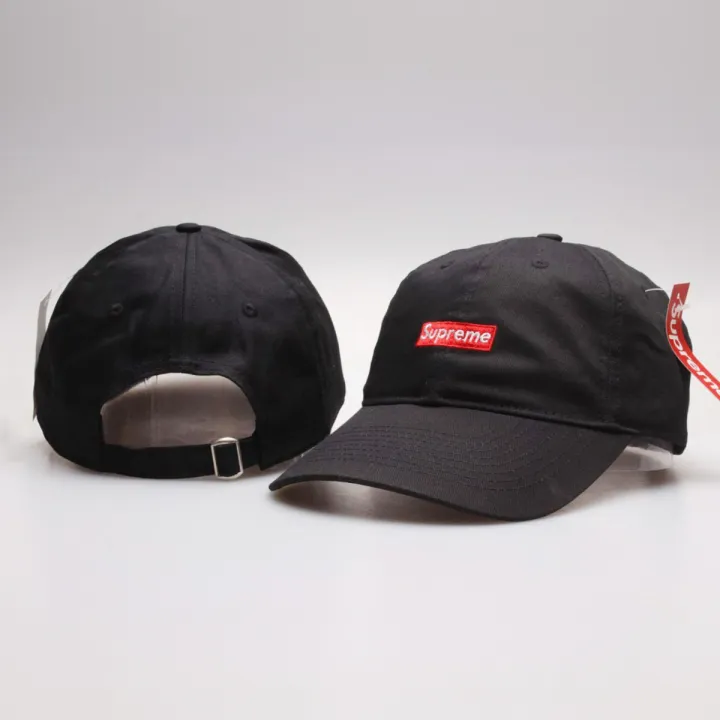 Mens%20Black%20Cap%20with%20Red%20Box%20Logo%20%7C%20Cap%20for%20Men%20-%20Image%203