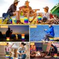Retractable Stool | Telescopic Collapsible Seat Tested Up to 550 lbs | Sturdy Foldable Chair for Adults | Compact & Lightweight for Camping, Hiking, and Outdoor Activities. 