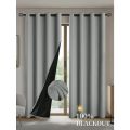 1pc 100% Blackout Curtains with Grommet Top , Curtains for Living Room, Bedroom, Kitchen, Home Decor, Room Decoration. 