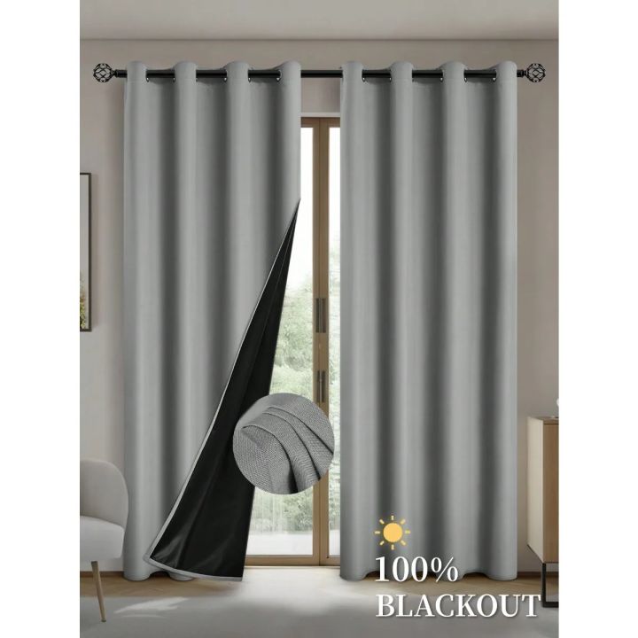 1pc%20100%25%20Blackout%20Curtains%20with%20Grommet%20Top%20,%20Curtains%20for%20Living%20Room,%20Bedroom,%20Kitchen,%20Home%20Decor,%20Room%20Decoration%20-%20Image%208