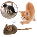 Simulation Mouse Kitten Toy Bite-resistant Automatic Chirping Interactive Cat Chew Toy Squeaky Imitation Mouse Cat Toy Supplies. 