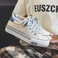 Women Outdoor Trainers Platform Canvas Shoes Height Increasing Chunky Sneakers Young Girls Outdoor Training Women Casual Shoes. 