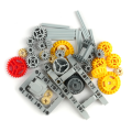 45PCS MOC Versatile Differential Gear Set Compatible with legoeds Building Blocks 45PCS Technical Parts Frame Gears Shaft Axle. 