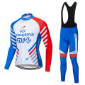 Fdj Autumn 2025 Pro Team Cycling Jersey19D Bib Set MTB Uniform Bicycle Clothing Quick Dry Bike Clothes Mens Long Cycling Wear﻿. 