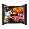 Korean (4 × Spicy ) Samyang Buldak Black Ramen (Original Hot Black chiken Ramen ). 
