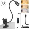 Zoomable LED Reading Lights USB Clamp Book Light Flexible Gooseneck Read Night Light Adjustable Book Lamp Studing Reading Lamp. 