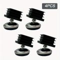4Pcs Adjustable Furniture Leg Pads Threaded Horizontal Feet Table Chair Stoo Metal Legs For Furniture Table Legs For Furniture. 