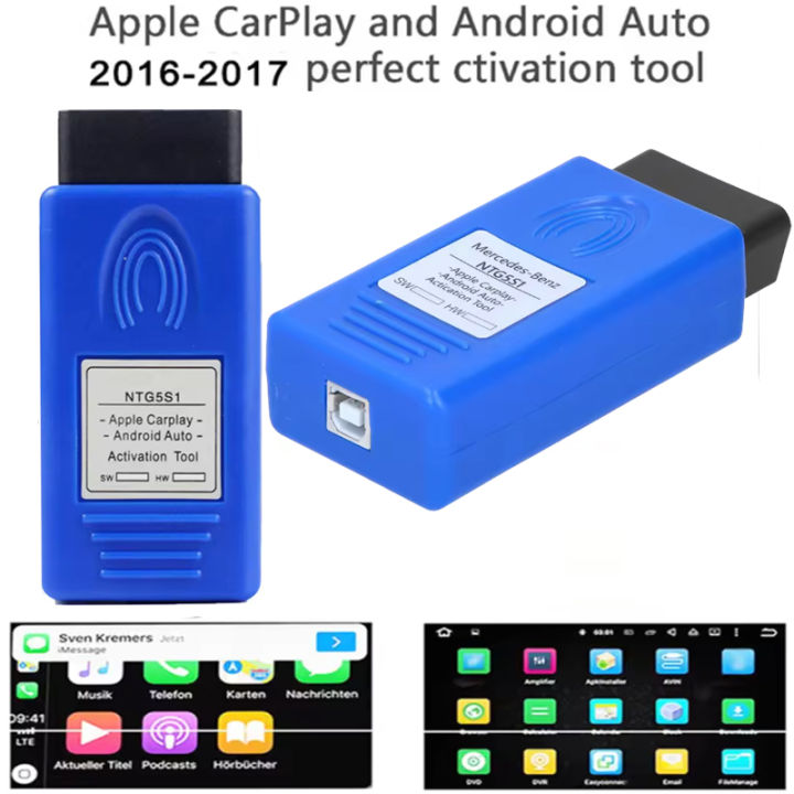 For iPhone and Android CarPlay NTG5S1 Car OBD Activator Auto Activation Tool for Mercedes benz A/B/CLA/GLA/GLE/CLS Series