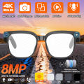 AI Smart Glasses 1080P Camera Voice Assistant WiFi Transfer Wear Detection HD Calling Music Playback IP65 Waterproof Outdoor Use. 