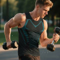 NEW Men Sports Compression Vest Body Shaper Slimming Compression Vest Basketball Gym Tight Undershirt.