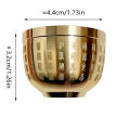 Gold Feng Shui Hundred Blessings Bowl Fine Workmanship Meaningful Copper Materials Exquisite Mini.