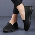 Women Walking Trainers Shoes Mesh Sports Breathable Lightweight Flats Soft Sole Casual Knitted Sneakers. 