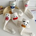 Funny Expression Women's Socks Spring Summer School Students Wearing Cute Cartoon Big Eyes Men Socks Friends Birthday Gifts.