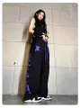 hiphop plus-size sweatpants female jazz dance dance pants American hiphop high waist wide leg drawstring casual sports pants. 