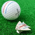 1pc Golf Putting Alignment Aiming Tool Ball Marker With Magnetic Hat Clip Aircraft pattern，Golf Training Accessories，For Golfer. 