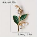 Fashionable Pastoral Lily of The Valley Lily Brooch.