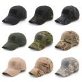 Tactical Army Cap Outdoor Sport Snapback Stripe Military Cap Breathable Camouflage Hat Simplicity Army Camo Hunting Camping Cap. 