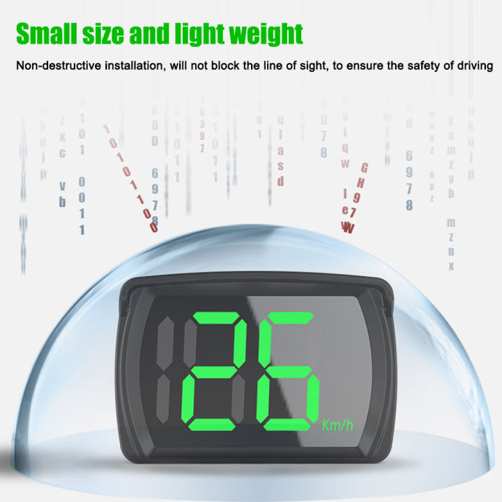 Produktbild von Tacho Motorrad AMHVMU M2 GPS Tacho Auto,Head Up Display Grüne Schrift Anzeigen GPS Geschwindigkeitsanzeige Auf Windschutzscheiben,HUD Display Plug And Play Universell Für Alle Fahrzeuge Digitale Lupe Mit Display