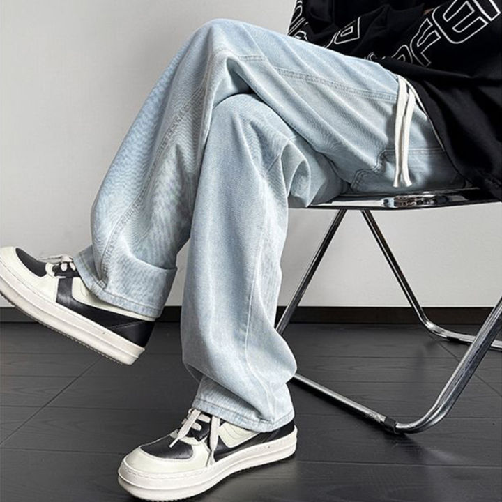 2025%20New%20Men%20Winter%20Casual%20Jeans%20Male%20Fashion%20Loose%20Straight%20Denim%20Pants%20Slim%20Fit%20Elastic%20Waist%20Faded%20Blue%20Light%20Gray%20Trousers%20-%20Image%205