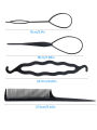 4 Pcs Hair Braiding Tool, DIY Hair Styling Tool, Braid Tool Loop for Hair Braid Styling. 