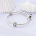 Original Charms Beads 925 Sterling Silver Clip Charms Zircon Silicone Spacer Beads Fit Original Bracelet DIY Charm Women Jewelry.